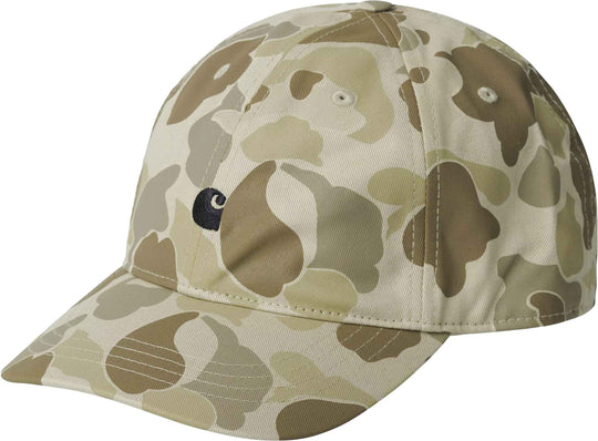  Carhartt Wip Cappello Madison Logo Cap Camo Duck Desert Black Uomo Camoduckdesertblack