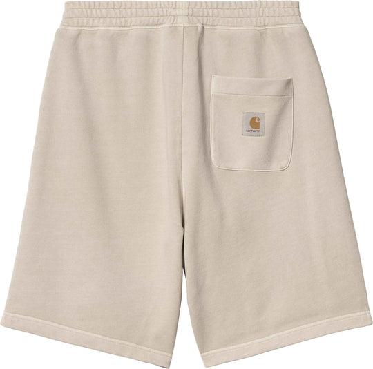  Carhartt Wip Short Nelson Sweat Short Fleur De Sel Garment Dyed Uomo Fleurdeselgarmentdyed