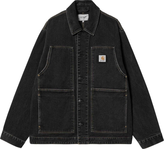  Carhartt Wip Giacca Og Double Front Jacket Black Stone Washed Uomo Blackstonewashed