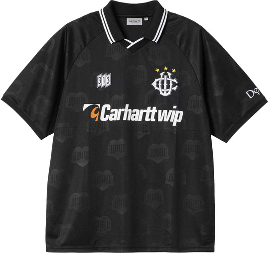  Carhartt Wip Ss Hartt's Football T-shirt Black Uomo