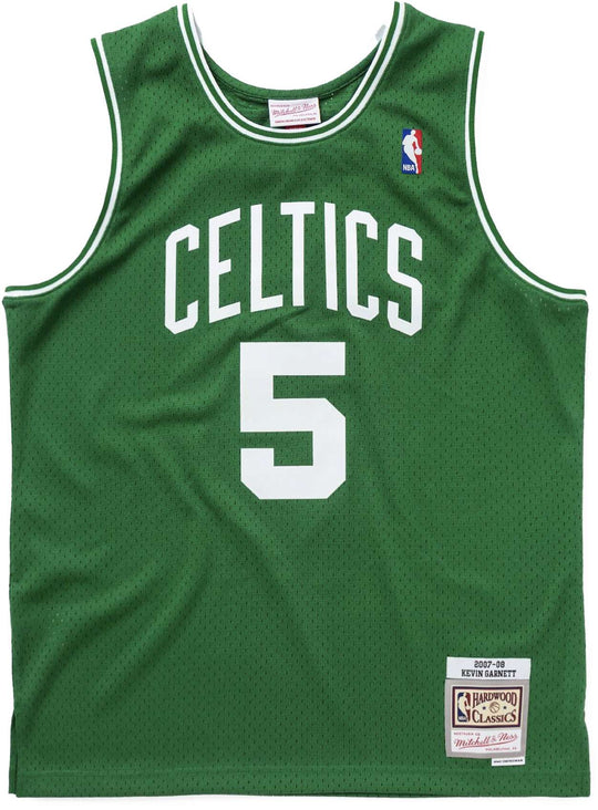  Mitchell & Ness Canotta Nba Swingman Road Jersey Celtics 07 Kevin Garnett Kelly Green Mitchell E Ness Uomo