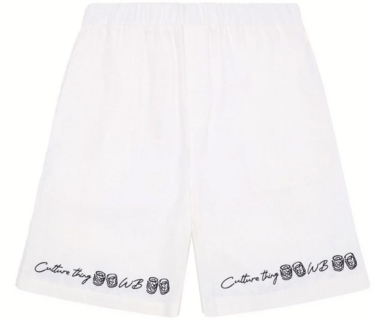  Woodbird Shorts Wb Ming Embroid Shorts Off White Uomo