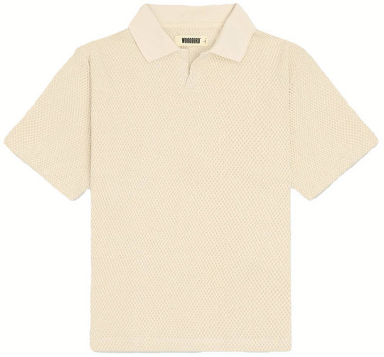  Woodbird Polo Wb Moul Mesh Polo Offwhite Uomo