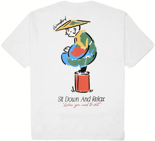  Woodbird T-shirt Wb Baine Pose Tee Off White Uomo