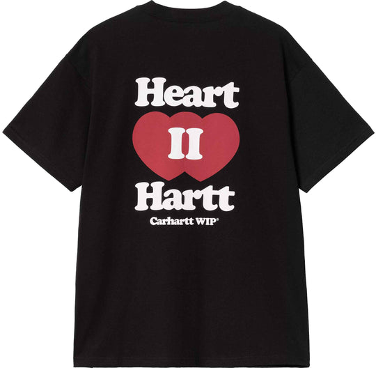  Carhartt Wip T-shirt Ss Heart Ii Hartt T-shirt Black Uomo