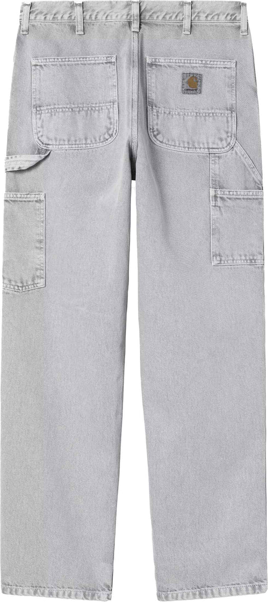  Carhartt Wip Jeans Single Knee Pant Black Chalk Wash Uomo Blackchalkwash