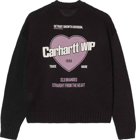  Carhartt Wip Maglione W Growth Sweater Black Donna