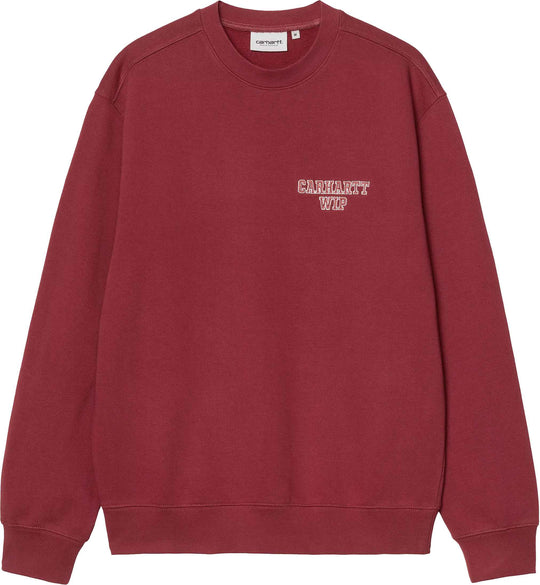  Carhartt Wip Felpa Alumni Sweat Scarlet Uomo
