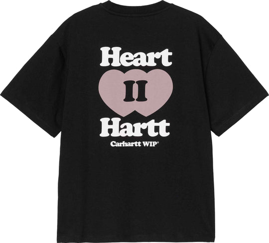  Carhartt Wip T-shirt W Ss Heart Ii Hartt T-shirt Black Donna