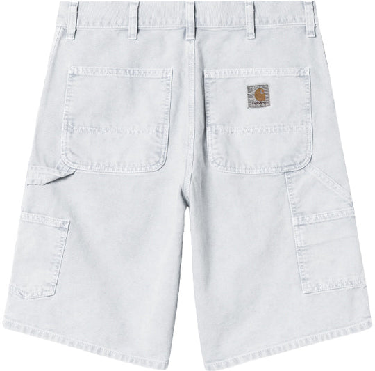  Carhartt Wip Jeans Single Knee Short Black Chalk Wash Uomo Blackchalkwash