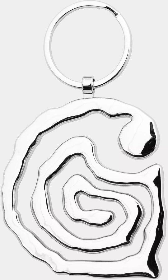  Carhartt Wip Portachiavi Helix Keychain Silver Uomo