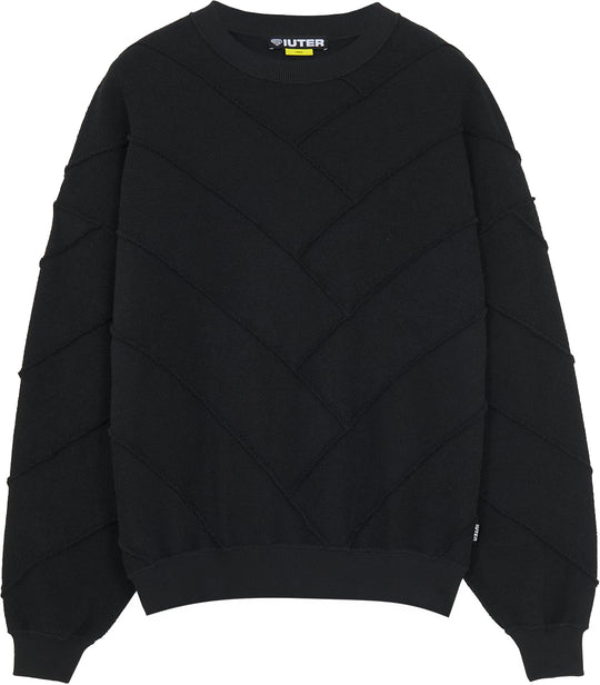  Iuter Maglione Parquet Crewneck Black Uomo
