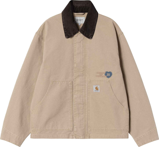  Carhartt Wip Giacca Og Arcan Graphic Jacket Dusty H Brown Tobacco Heavy Stone Wash Uomo Dustyhbrowntobaccoheavystonewash