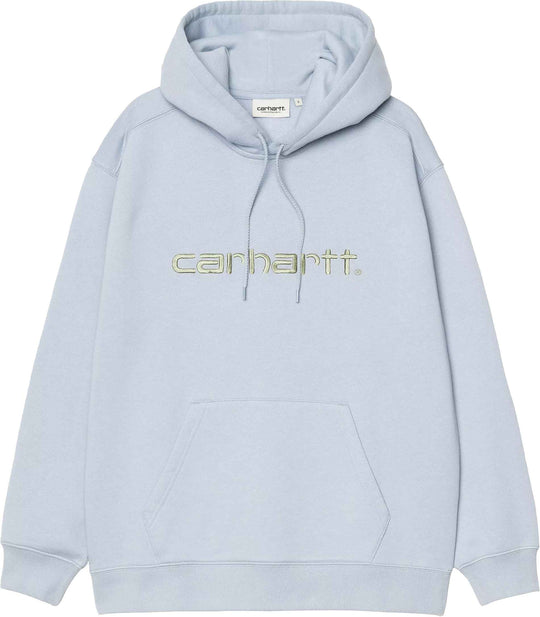  Carhartt Wip Felpa Women Hooded Carhartt Sweatshirt Blue Fog Pale Donna Bluefogpale