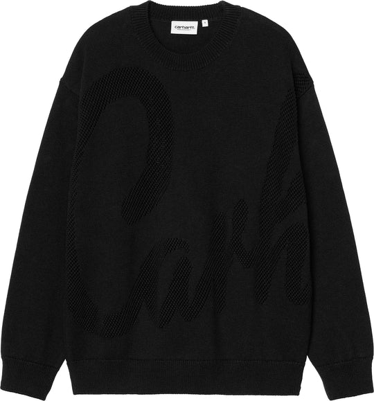  Carhartt Wip Maglione Women Perla Sweater Black Donna