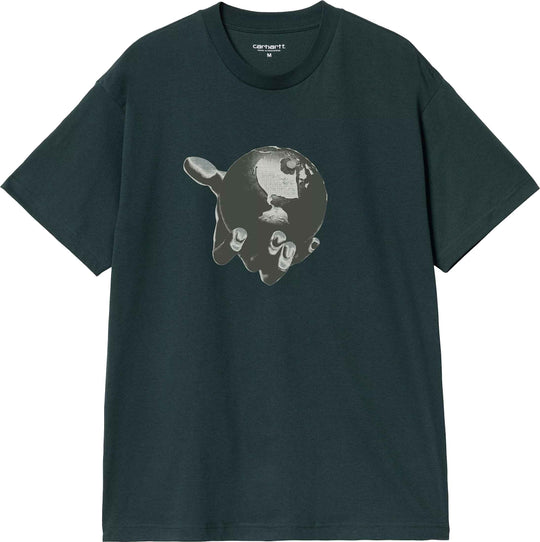  Carhartt Wip T-shirt Ss Savior T-shirt Deep Lagon Uomo Deeplagon