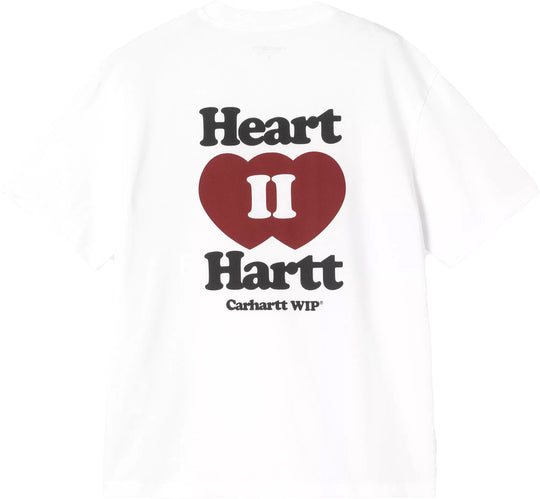  Carhartt Wip T-shirt Women Ss Heart Ii Hartt T-shirt White Donna
