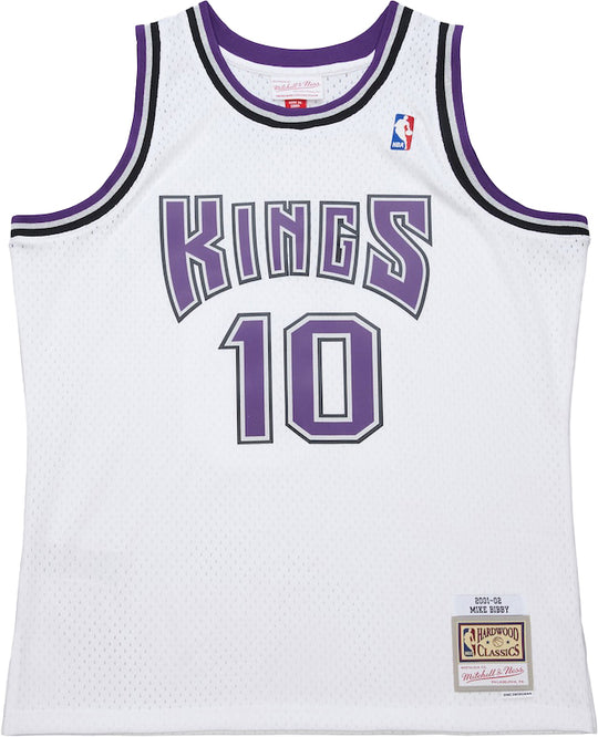  Mitchell & Ness Canotta Nba White Jersey Kings 2001 Mike Bibby White Mitchell E Ness Uomo