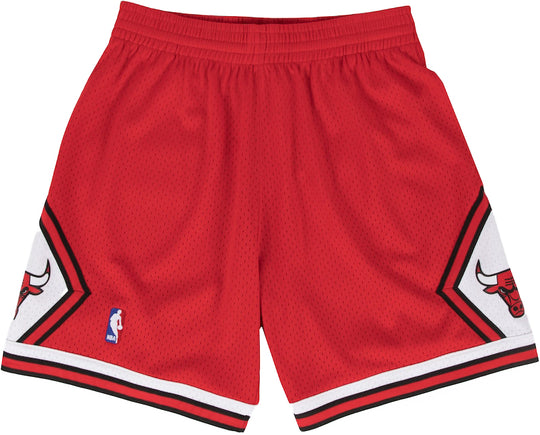  Mitchell & Ness Short Nba Swingman Road Shorts Bulls 97 98 Red Mitchell E Ness Uomo