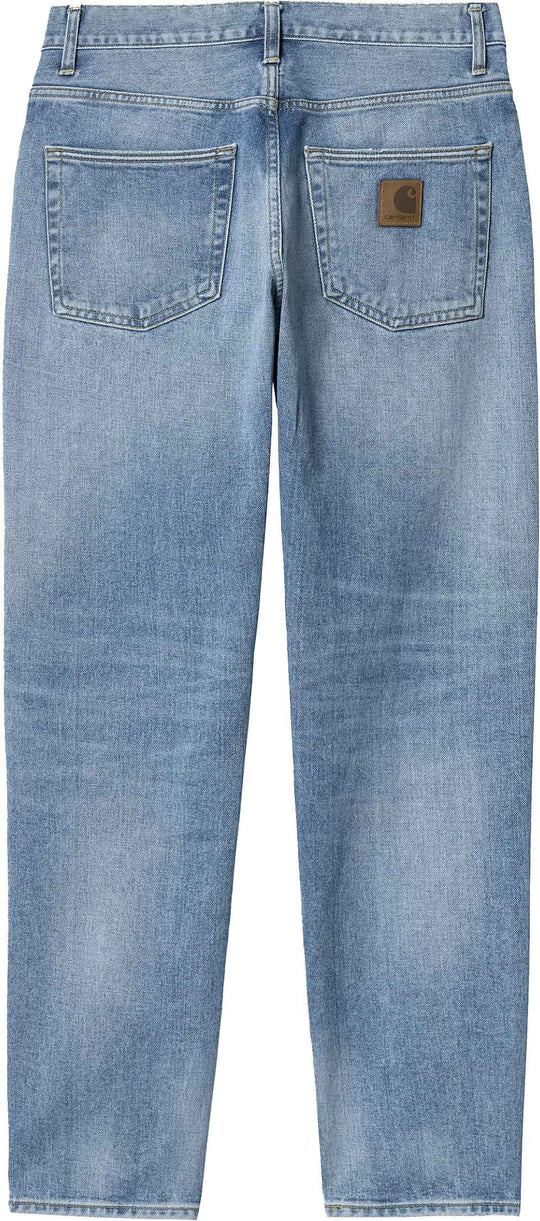  Carhartt Wip Jeans Klondike Pant Blue Light Used Wash Uomo Bluelighttruewashed