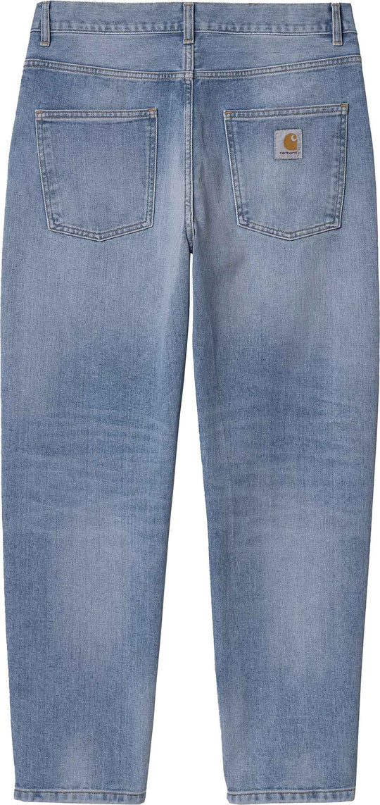  Carhartt Wip Jeans Newel Pant Blue Light Used Wash Uomo Bluelightusedwash