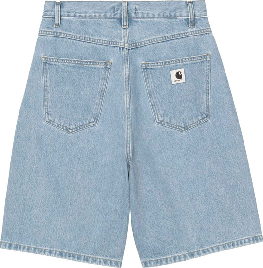  Carhartt Wip Short W Brandon Short Blue Stone Bleached Donna Bluestone