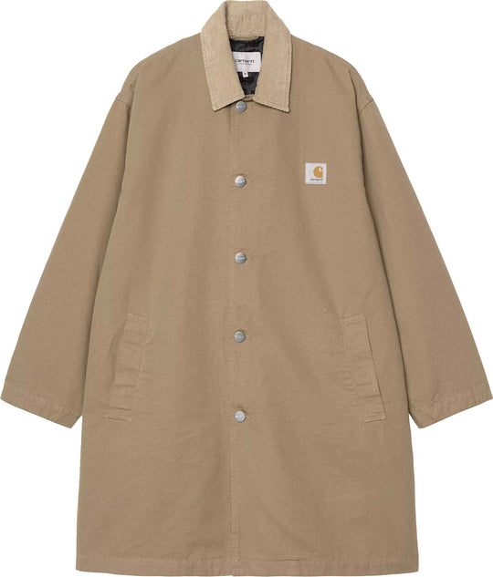  Carhartt Wip Giacca Webster Coat Leather Leather Risned Uomo Leatherrinsed