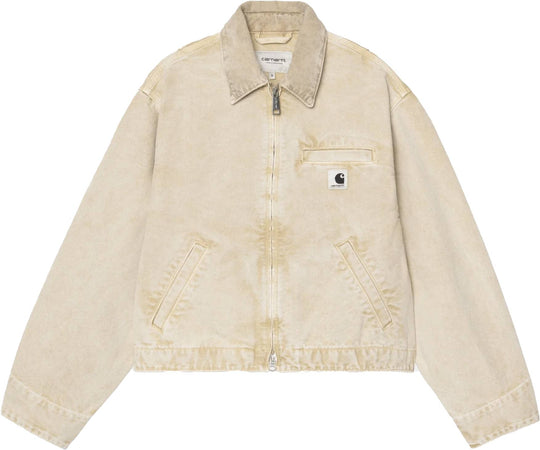  Carhartt Wip Giacca Women Emery Jacket Dusty H Brown Chalk Wash Donna Dustyhbrownchalkwash