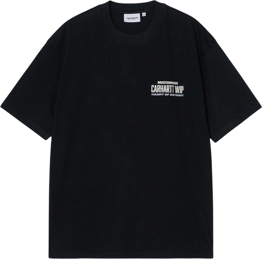  Carhartt Wip T-shirt Ss Arcan T-shirt Black Heavy Stone Wash Uomo Blackheavystonewash