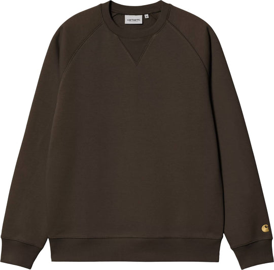  Carhartt Wip Felpa Chase Sweat Tobacco Gold Uomo Tobaccogold