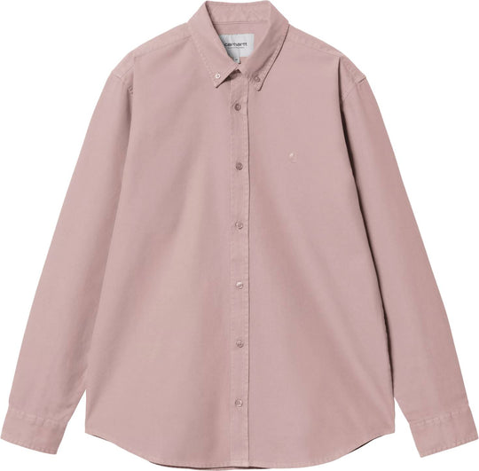  Carhrartt Wip Camicia Ls Bolton Shirt Glassy Pink Carhartt Wip Uomo Glassypink