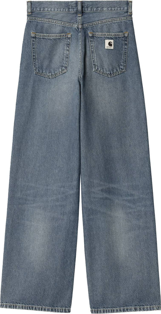  Carhartt Wip Jeans Women Jane Pant Blue Dark Used Wash Donna Bluedarkusedwash
