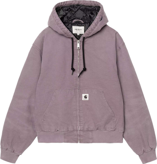  Carhartt Wip Giacca Women Og Active Jacket Phlox Stone Canvas Donna Phloxstonecanvas