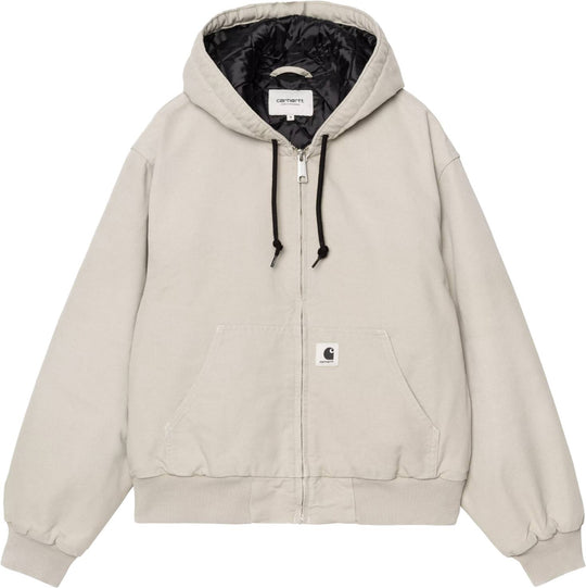  Carhartt Wip Giacca Women Og Active Jacket Fleur De Sel Stone Canvas Donna Fleurdeselstonecanvas