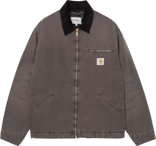  Carhartt Wip Giacca Og Detroit Jacket Tobacco Black Stone Canvas Uomo Tobaccoblackstonecanvas