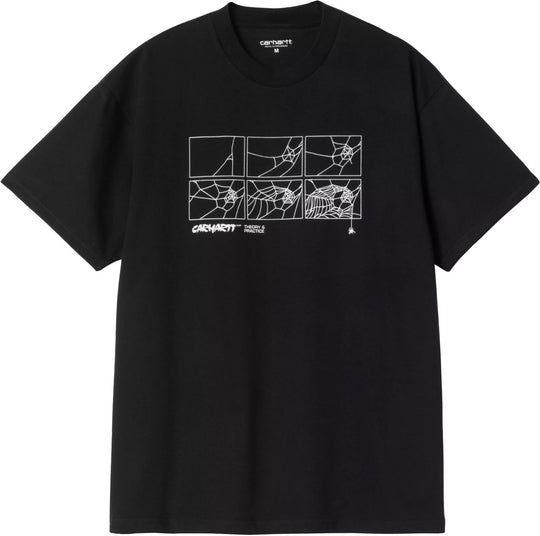  Carhartt Wip T-shirt Ss Theory And Practice T-shirt Black Uomo