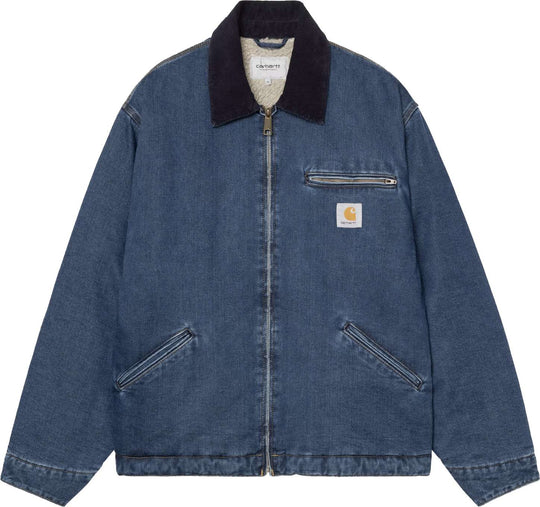 Carhartt Wip Giacca Og Detroit Jacket Blue Dark Navy Stone Washed Uomo Bluedarknavystonewashed