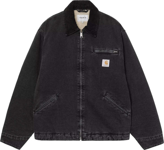  Carhartt Wip Giacca Og Detroit Jacket Black Black Stone Washed Uomo Blackblackstonewashed