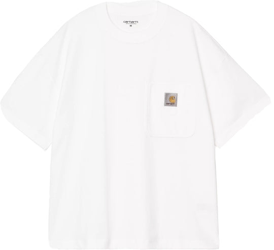  Carhartt Wip T-shirt Ss Work Pocket T-shirt White Uomo