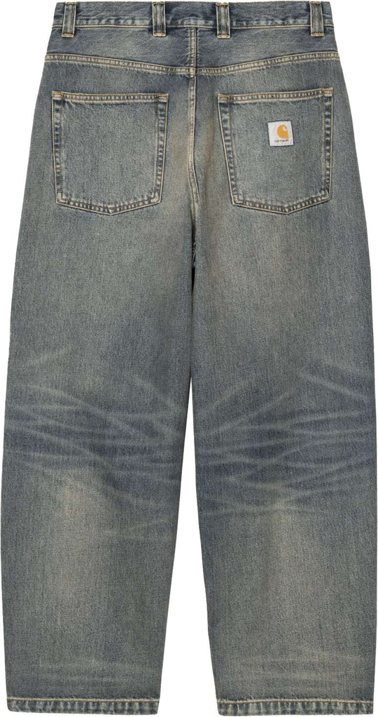  Carhartt Wip Pantalone Brandon Pant Blue Worn Used Wash Uomo Bluewornusedwash