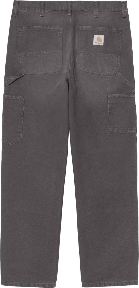  Carhartt Wip Pantalone Double Knee Pant Graphite Stone Canvas Uomo Graphitestonecanvas