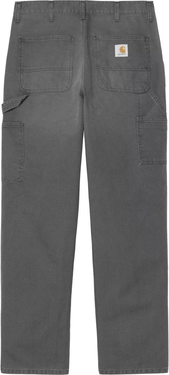  Carhartt Wip Pantalone Single Knee Pant Graphite Stone Canvas Uomo Graphinestonecanvas