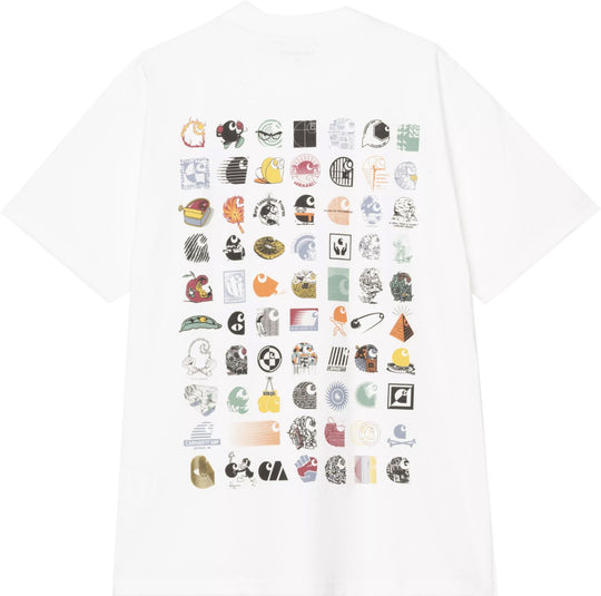  Carhartt Wip T-shirt Ss C Logo Archive T-shirt White Uomo