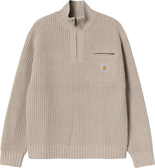  Carhartt Wip Maglione Detroit Half Zip Sweater Fleur De Sel Uomo Fleurdesel