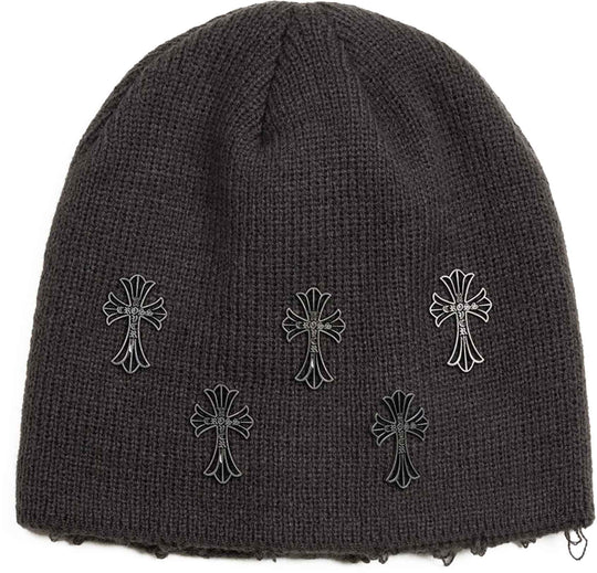  Acupuncture Cuffia Cross Over Beanie Grey Uomo