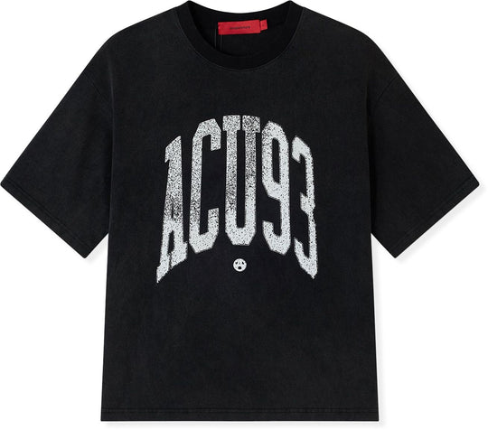  Acupuncture T-shirt College 93 T-shirt Washed Black Uomo Whasedblack