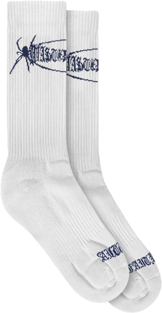  Wasted Paris Calze Boiler Socks White Uomo