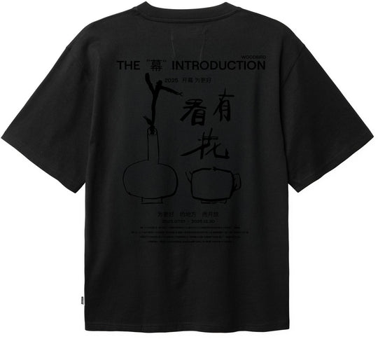 Woodbird T-shirt Baine Intro Tee Black Uomo