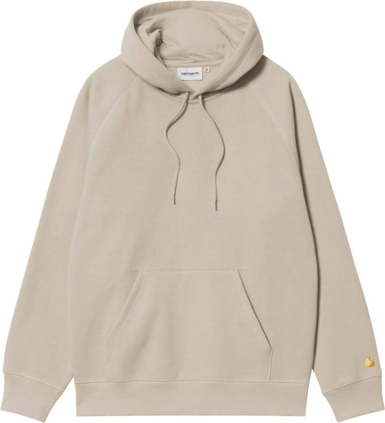  Carhartt Wip Felpa Hooded Chase Sweat Fleur De Sel Gold Uomo Fleurdeselgold