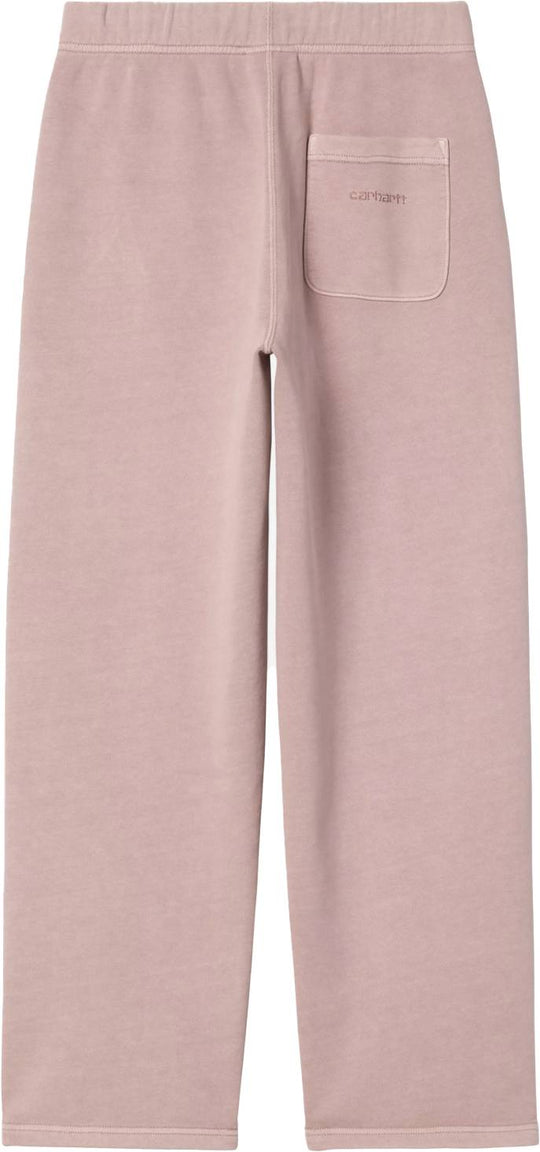  Carhartt Wip Pantaloni Women Benton Sweat Pant Glassy Pink Garment Dyed Donna Glassypinkgarmentdyed